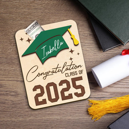 Personalized Graduation Money Holder – Class of 2025 Gift