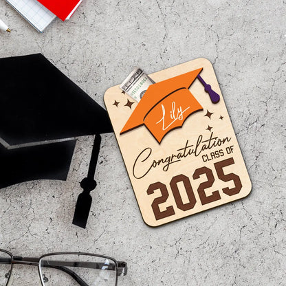 Personalized Graduation Money Holder – Class of 2025 Gift
