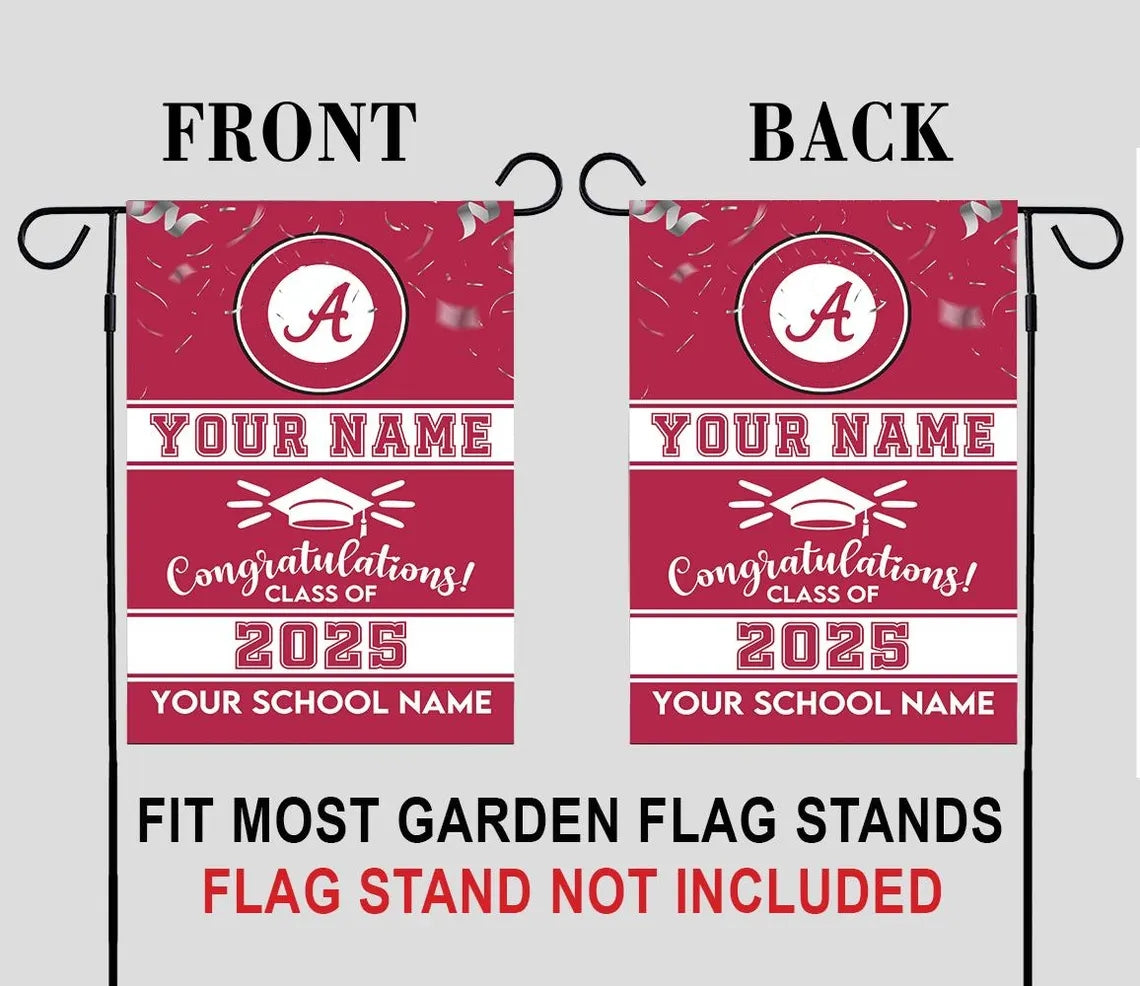 Custom Graduation Flag – Personalized College Grad Yard Sign