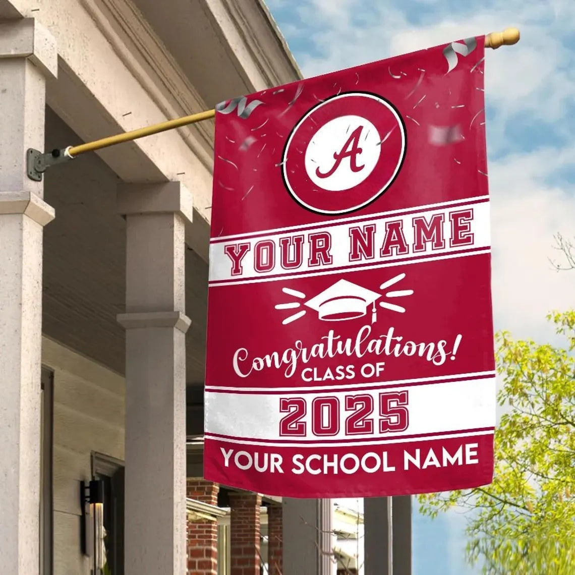 Custom Graduation Flag – Personalized College Grad Yard Sign