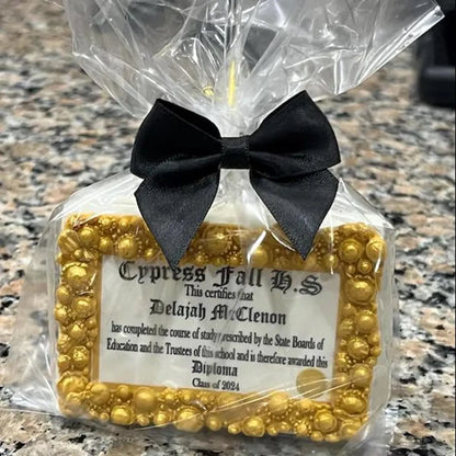 Custom Edible Graduation Diploma Cupcake Toppers | Class of 2025
