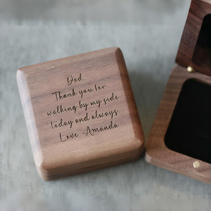 Personalized Engraved Cufflinks | Custom Wedding Gift for Him