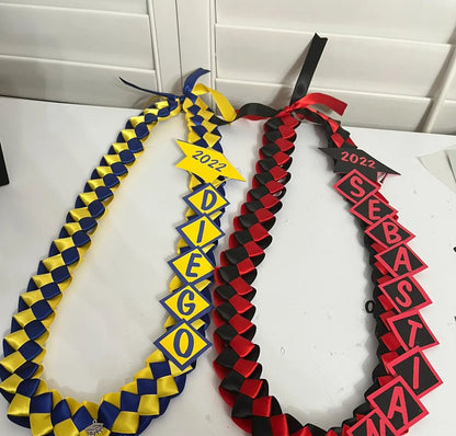 Personalized Graduation Lei 2026 – Custom Name & School Colors