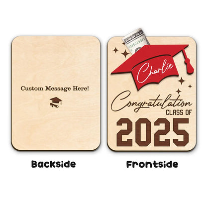 Personalized Graduation Money Holder – Class of 2025 Gift