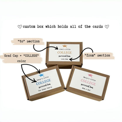 Personalized College Gift Box – Graduation Money Holder Kit