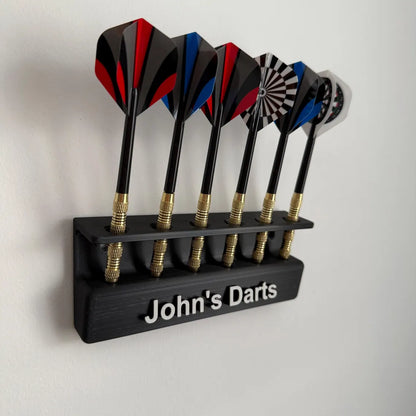 Custom Wall Mounted Dart Holder – Personalized 3D Printed Gift