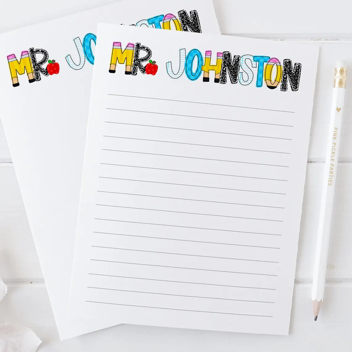 Personalized Teacher Notepad – Custom Gift for Teacher Appreciation