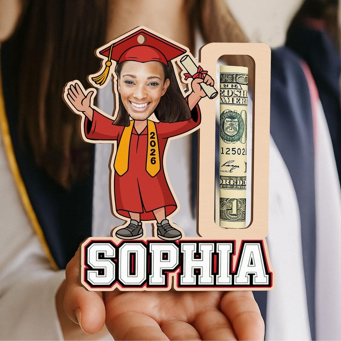 Custom Photo Graduation Money Holder – Class of 2026