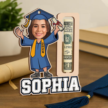 Custom Photo Graduation Money Holder – Class of 2026