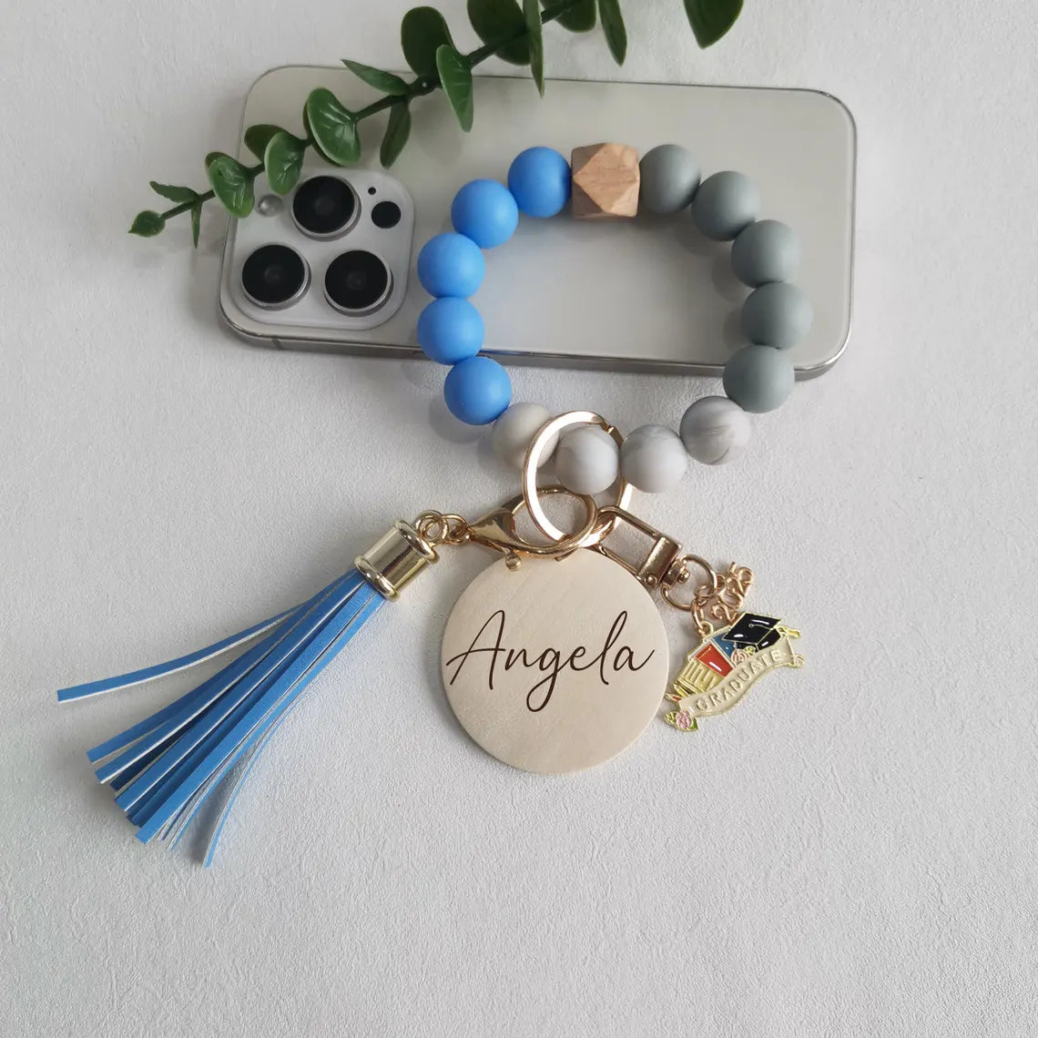 Personalized Name Graduation Keychain – 2025 Gift, 5 Colors