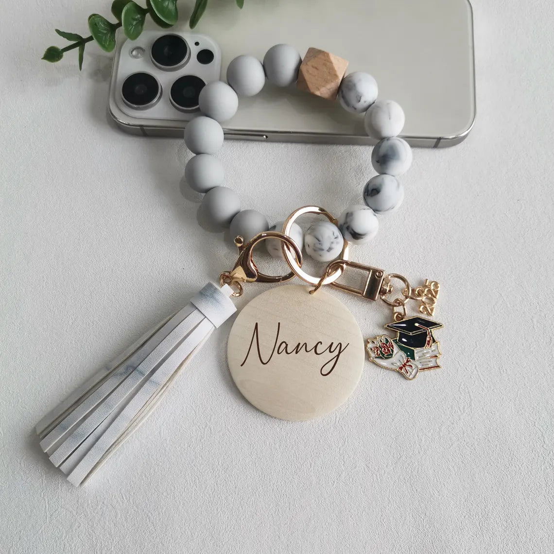 Personalized Name Graduation Keychain – 2025 Gift, 5 Colors