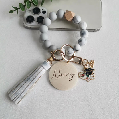 Personalized Name Graduation Keychain – 2025 Gift, 5 Colors