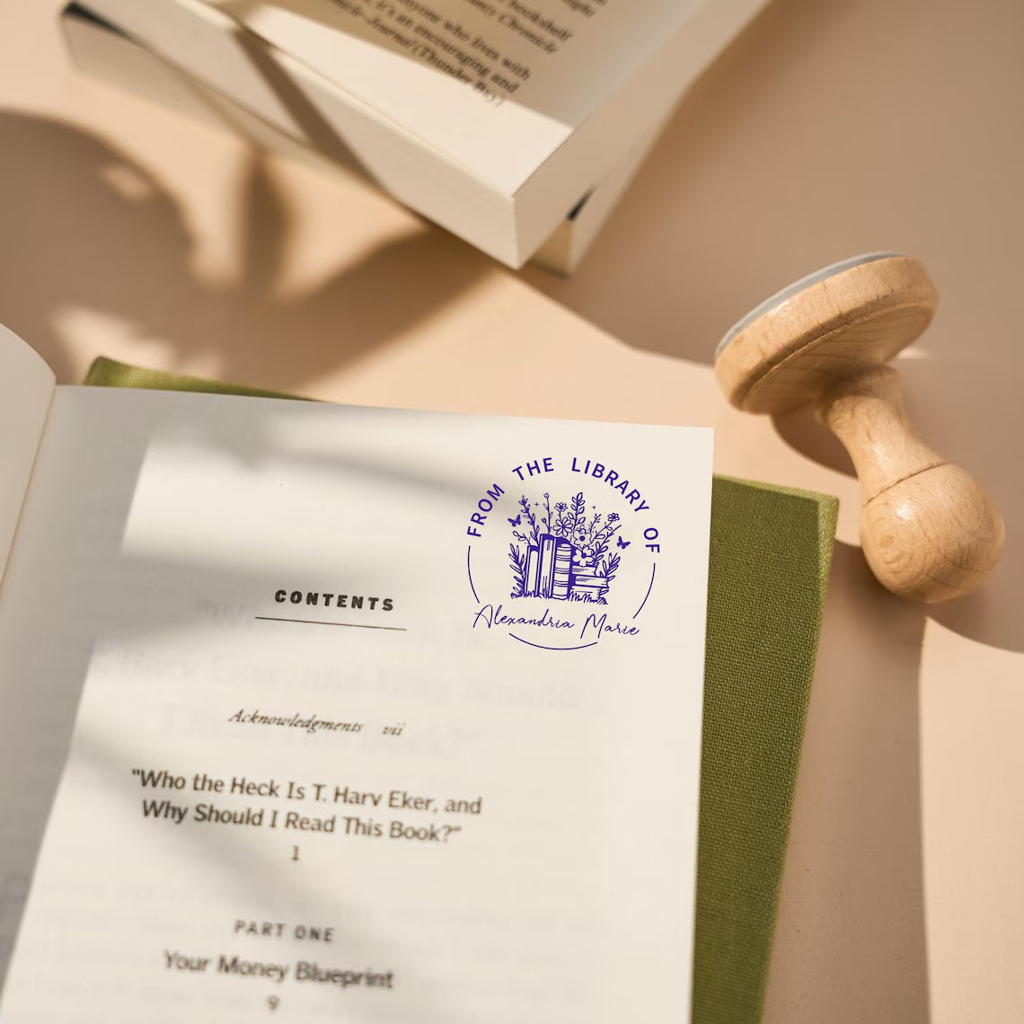 Custom Book Embosser Stamp | From the Library of | Ex Libris Gift