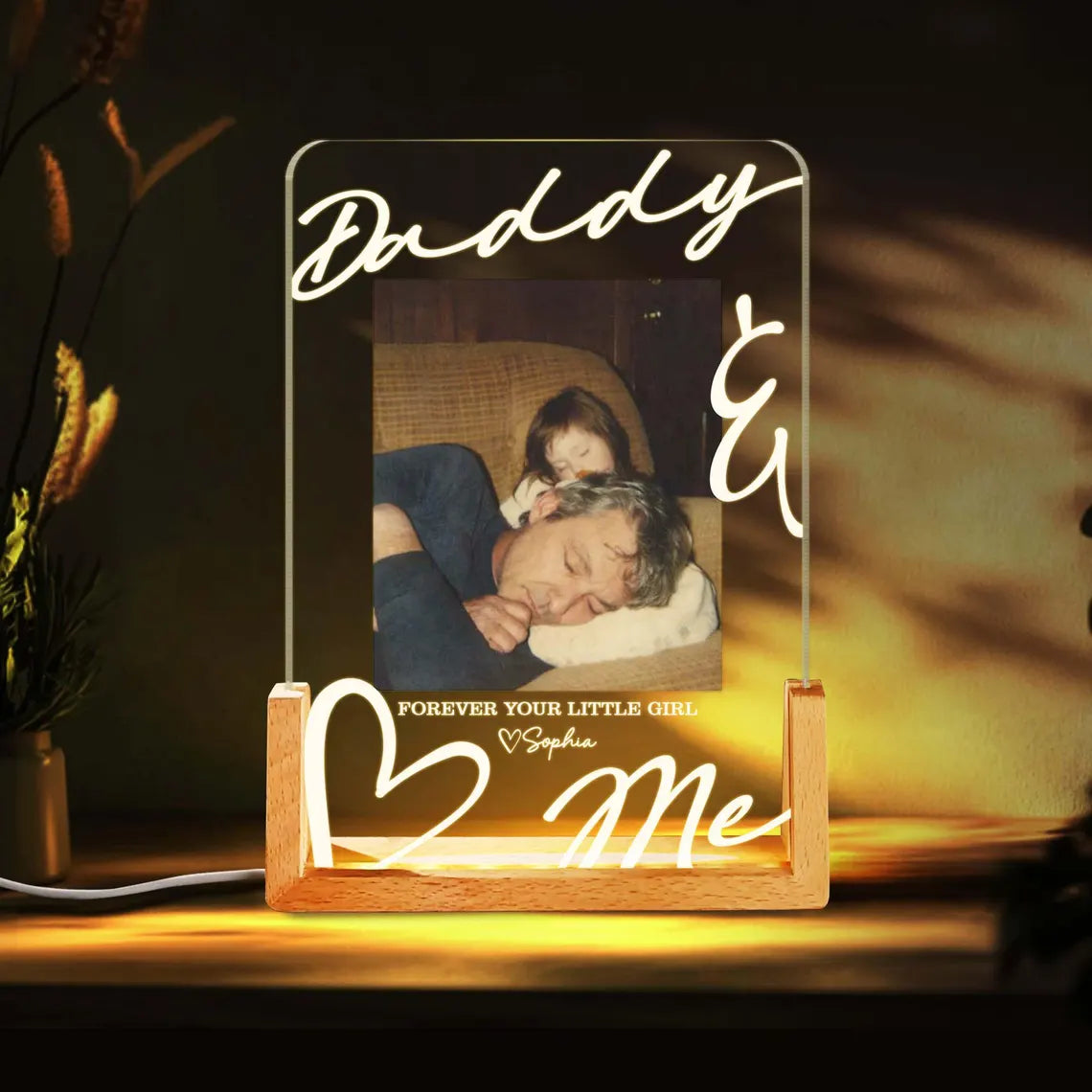 Personalized Daddy & Me Gift – Custom Message from Daughter or Son