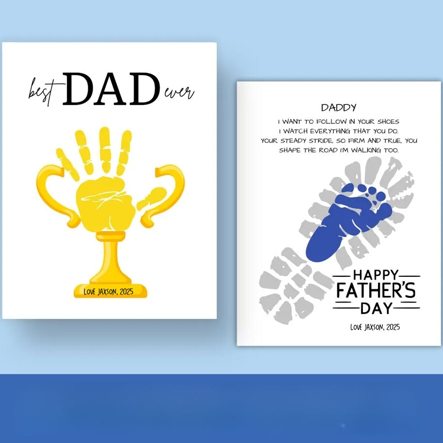 Nailed It! Father’s Day Handprint Art Gift Canvas Print (Unframed)