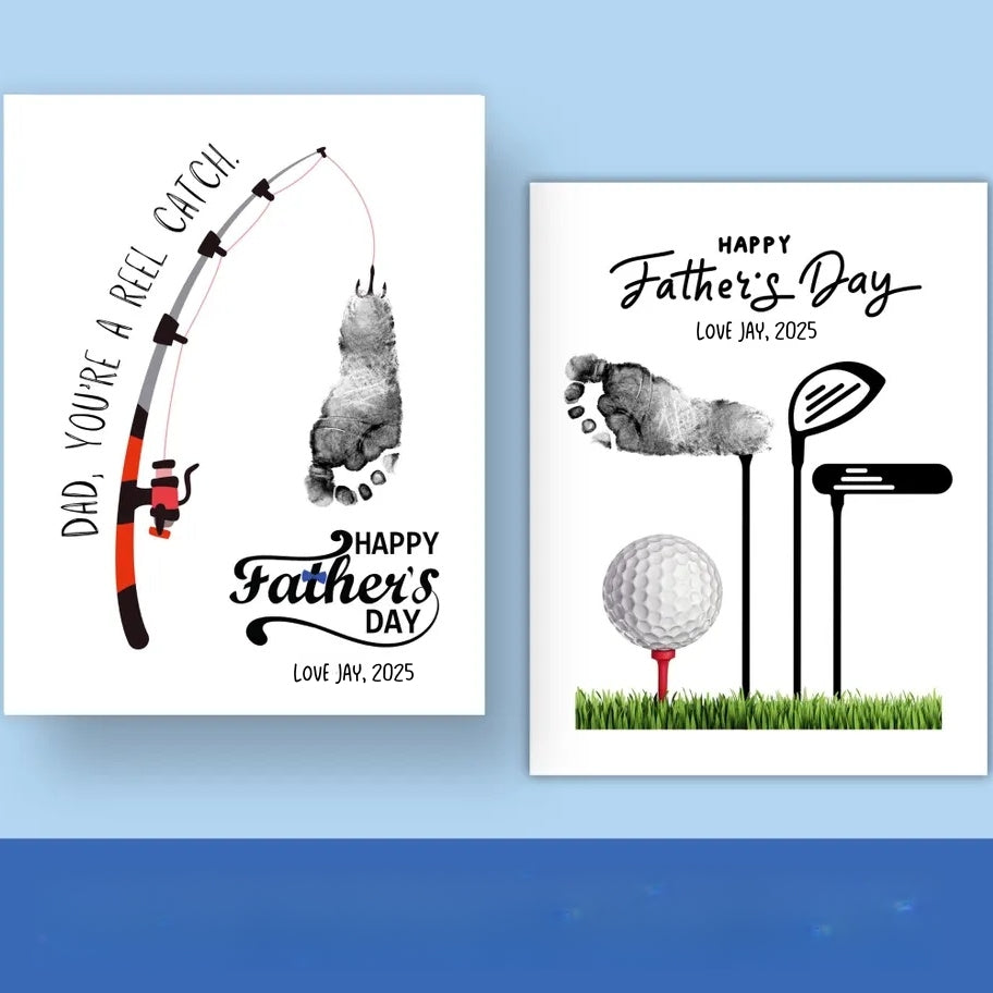 Nailed It! Father’s Day Handprint Art Gift Canvas Print (Unframed)