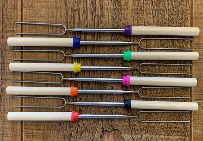 Personalized Marshmallow Roasting Stick – Engraved Telescopic Fork