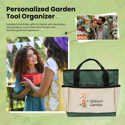 Personalized Gardening Bag & Tools – Gift for Mom & Grandma