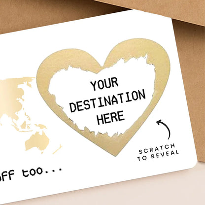 Personalised Scratch Reveal Boarding Pass – Surprise Holiday Ticket