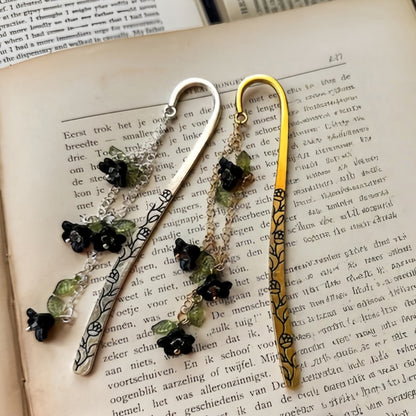 Custom Flower Bookmark – Multiple Colors | Fairycore Metal Charm