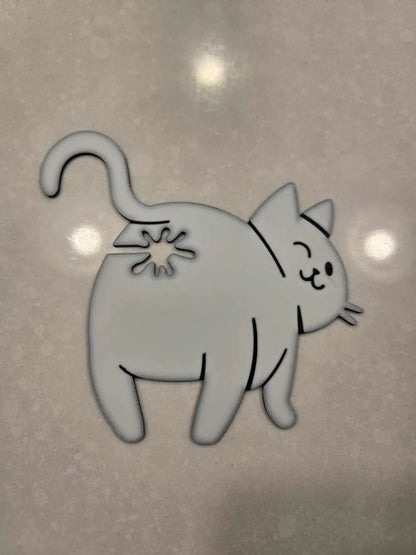 Funny Cat Bread Clip – 3D Printed Cat Butt Bag Holder for Cat Lovers