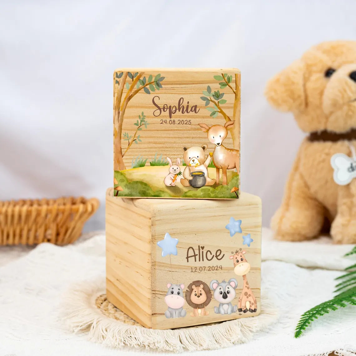 Personalized Wooden Money Box for Kids | Custom Name