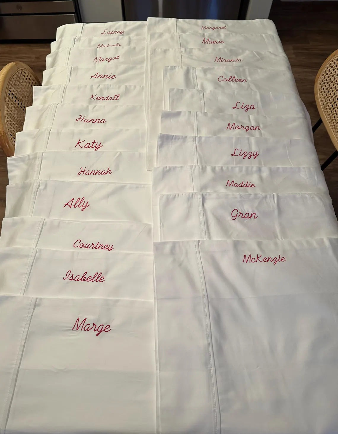Custom Embroidered Pillowcase – Standard & Queen Sizes