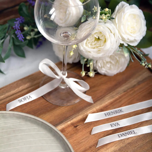 Personalized Satin Name Ribbons for Party & Event Decorations