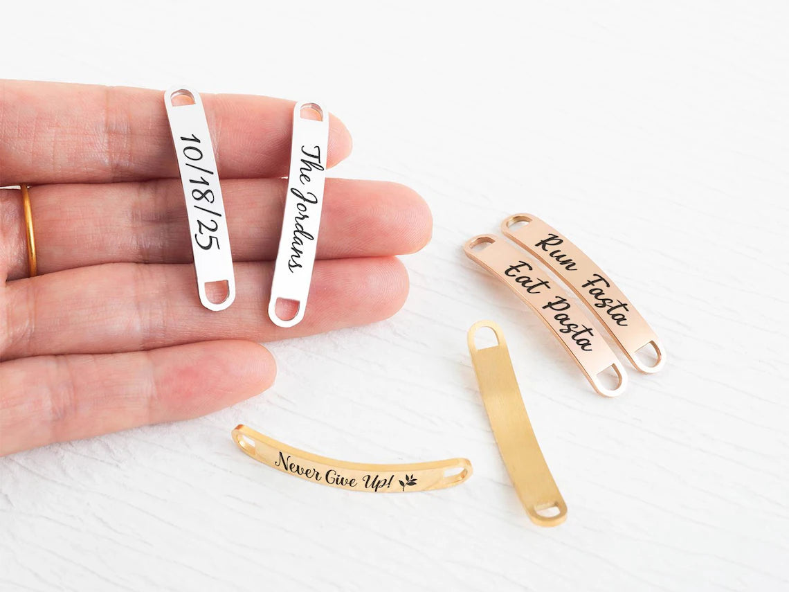 Personalized Engraved Shoe Tags – Motivational Gift for Runners