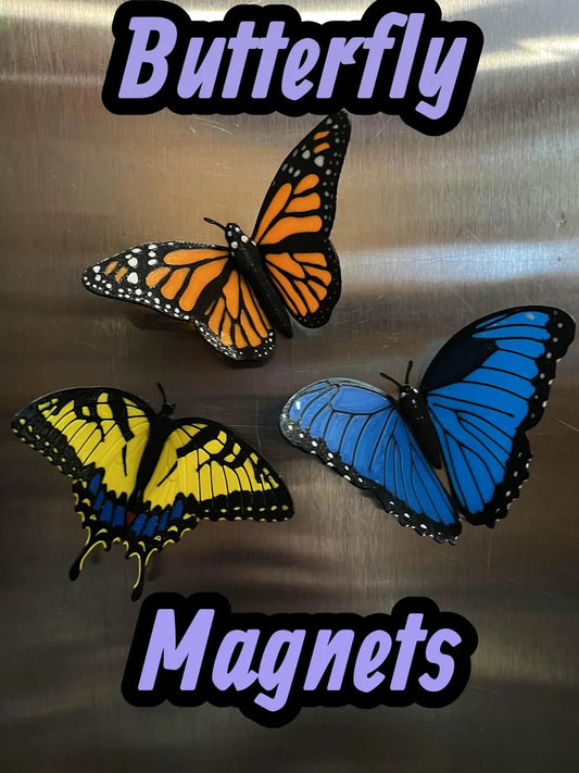 Custom Butterfly Fridge Magnet | 3D Printed Set of 3