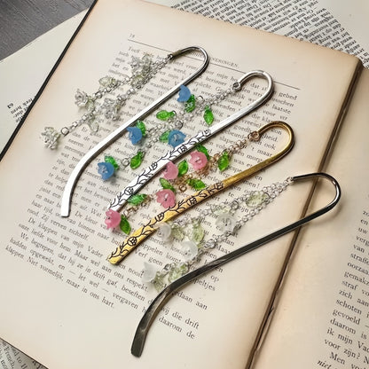 Custom Flower Bookmark – Multiple Colors | Fairycore Metal Charm