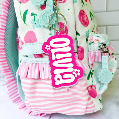 Personalized Backpack Name Tag for Kids – Cute Acrylic Keychain