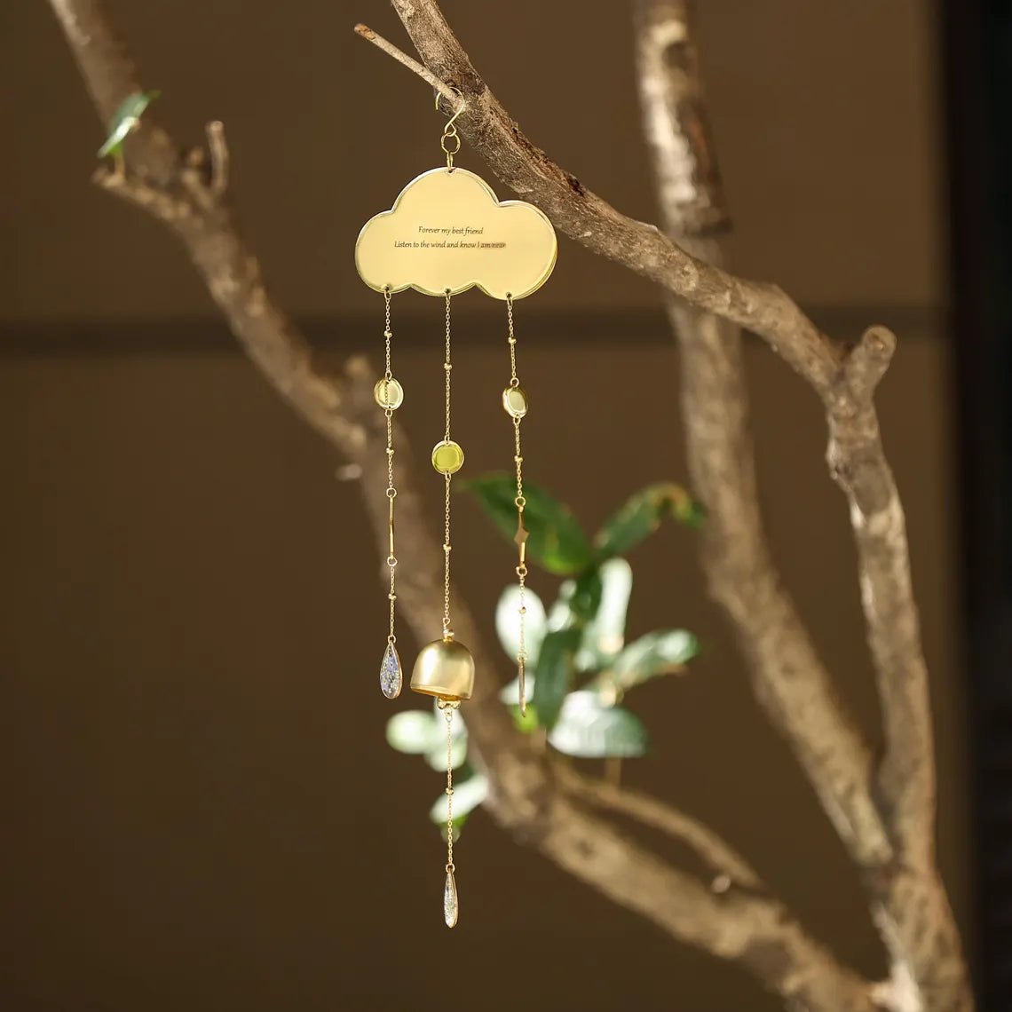 Personalized Memorial Wind Chime | Forget-Me-Not Keepsake Gift