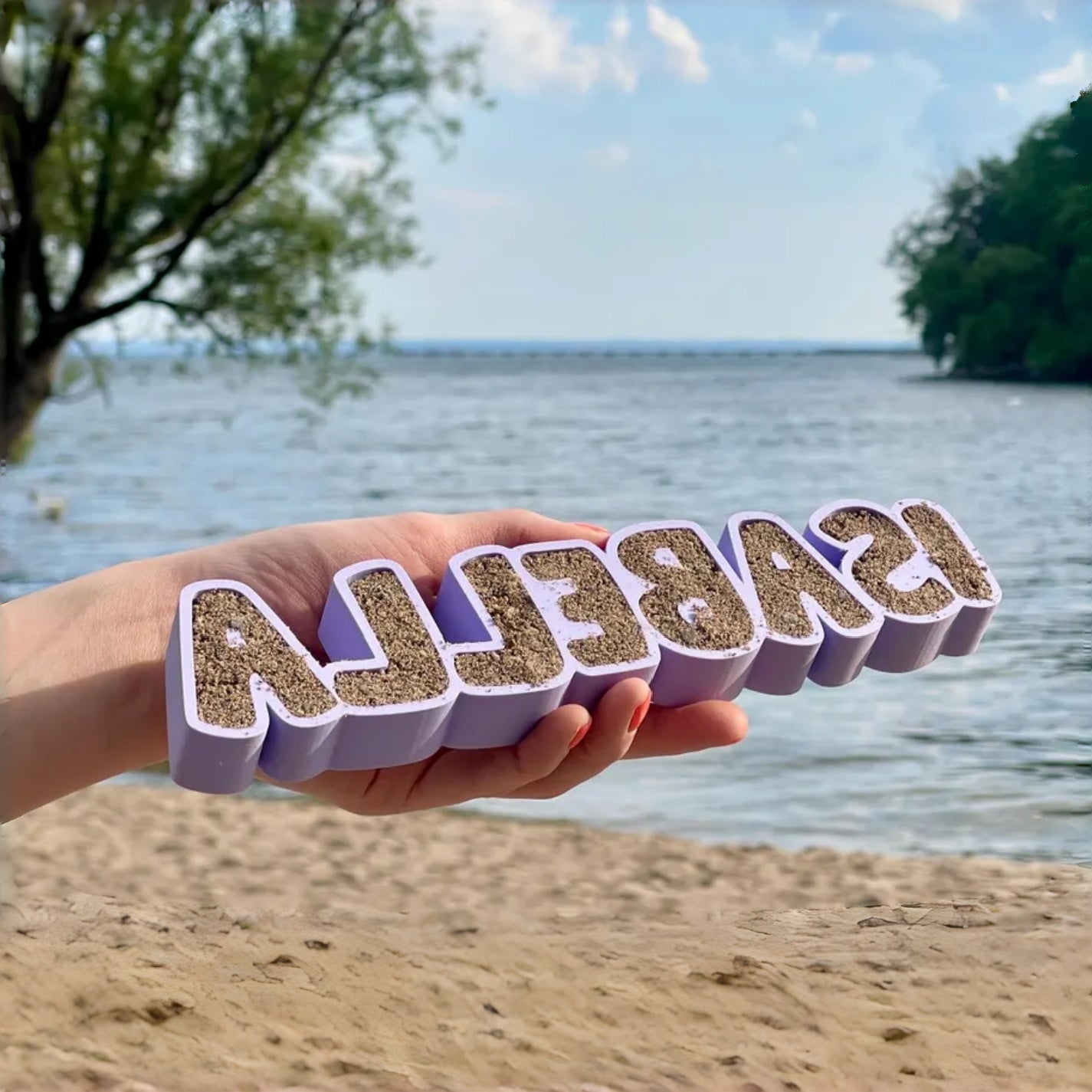 Personalized Name Sand Mold – Custom Beach Toy & Sandbox Stamp for Kids
