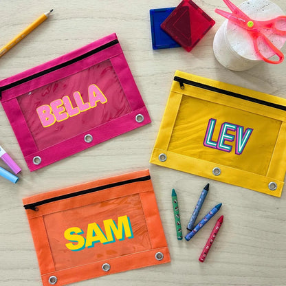 Personalized Pencil Boxes, Pouches & Folders – Back to School Set