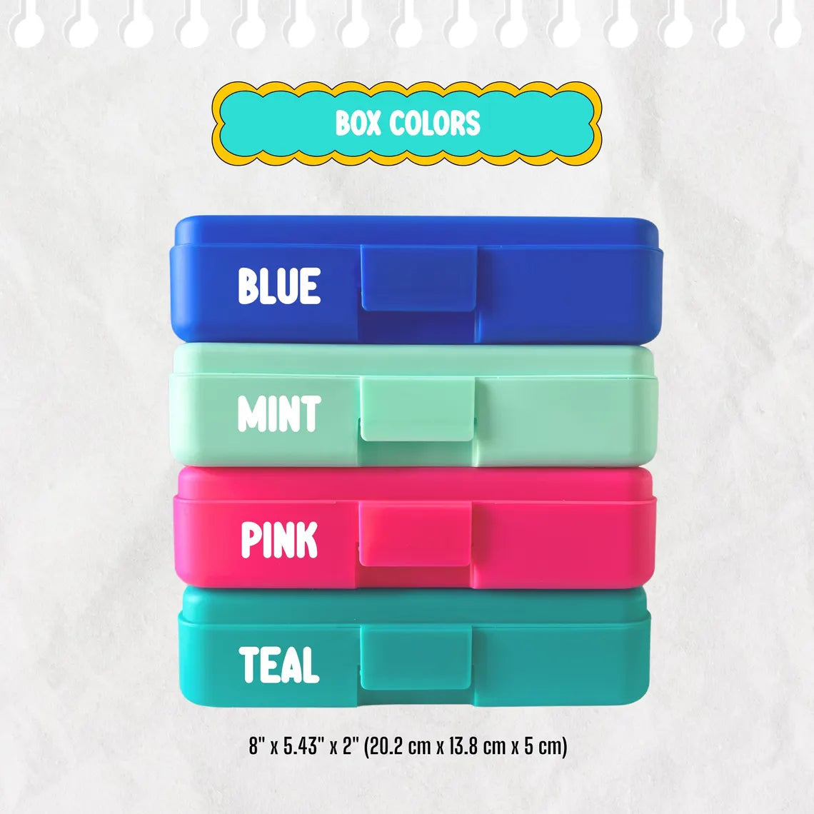 Personalized Pencil Boxes, Pouches & Folders – Back to School Set