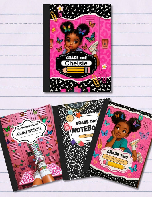 Custom Composition Book – Personalized School Notebook