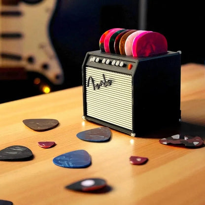 Custom Name Mini Guitar Amp Pick Holder – Classic Amp Style, 8 Pick Organizer