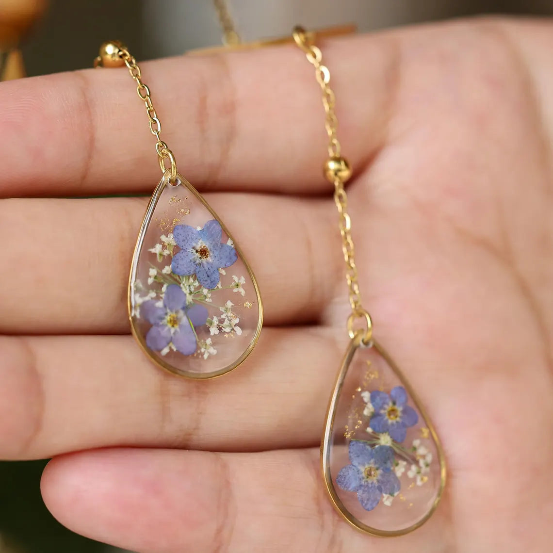 Personalized Memorial Wind Chime | Forget-Me-Not Keepsake Gift