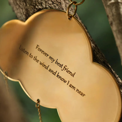 Personalized Memorial Wind Chime | Forget-Me-Not Keepsake Gift