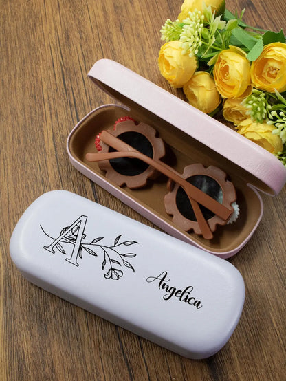 Personalized Glasses Case – Custom Name & Initial, Hard Shell