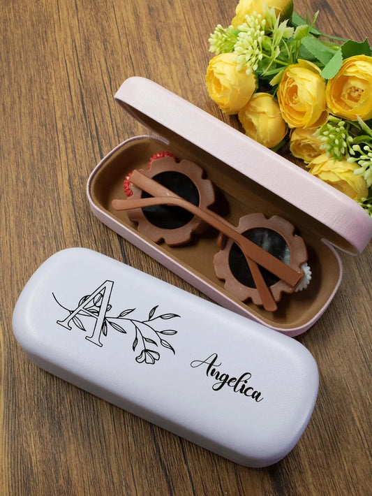 Personalized Glasses Case – Custom Name & Initial, Hard Shell