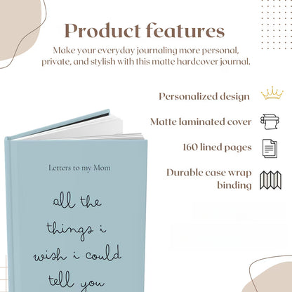 Personalized Grief Journal – Memorial Notebook for Loss of Loved One