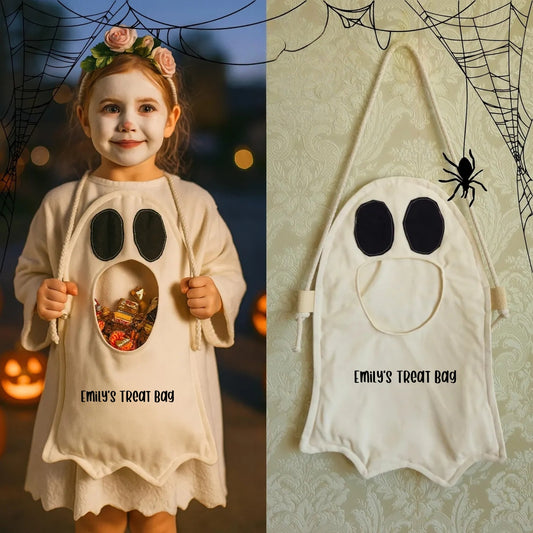 Halloween Ghost Bag for Kids | Trick-Or-Treat Shoulder Bag