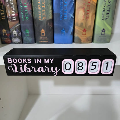 Library Tally – 3D Printed Bookshelf Counter & Storage Box