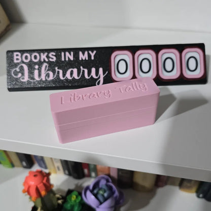 Library Tally – 3D Printed Bookshelf Counter & Storage Box