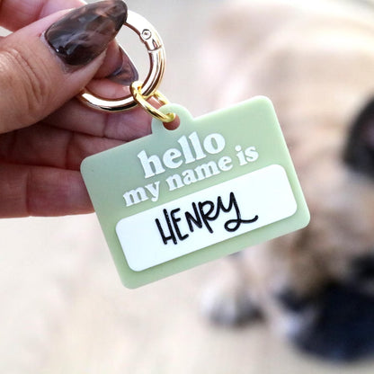 Personalized Pet ID Tag | Custom Dog & Cat Name Collar Tag