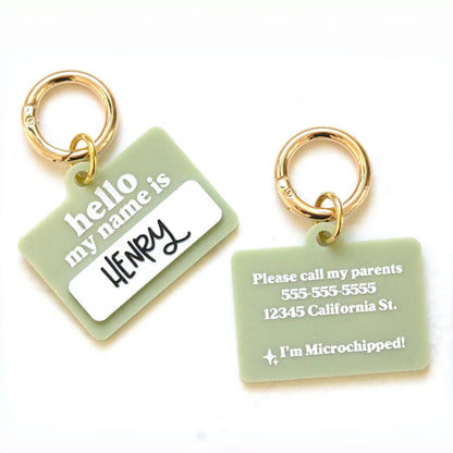 Personalized Pet ID Tag | Custom Dog & Cat Name Collar Tag