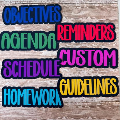 Personalized Teacher Whiteboard Magnets | Custom Classroom Labels