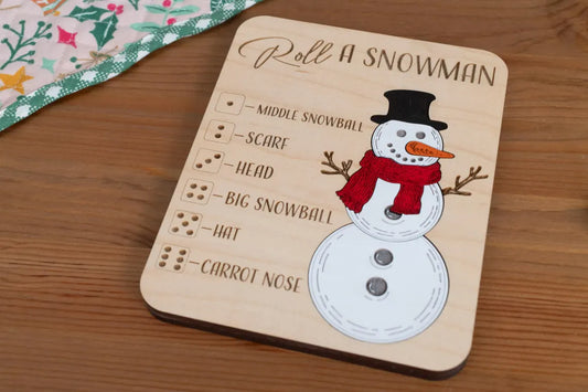 Roll-A-Snowman Christmas Puzzle Game | Kids Party & Stocking Stuffer